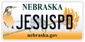 JESUSPD  license plate in NE