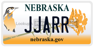 JJARR  license plate in NE