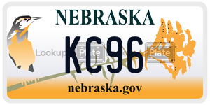 KC96  license plate in NE