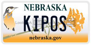 KIP0S  license plate in NE