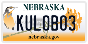 KUL0B03  license plate in NE