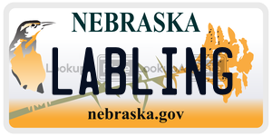 LABLING license plate in Nebraska
