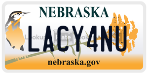 LACY4NU  license plate in NE
