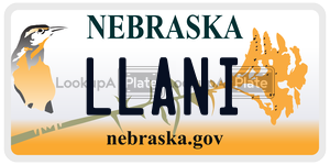 LLANI  license plate in NE