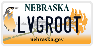 LVGR00T  license plate in NE