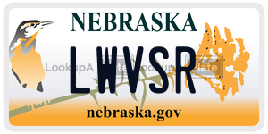 LWVSR  license plate in NE