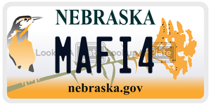 MAFI4  license plate in NE