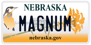 MAGNUM  license plate in NE