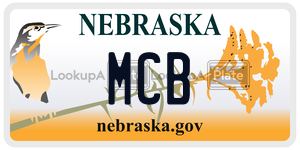 MCB  license plate in NE