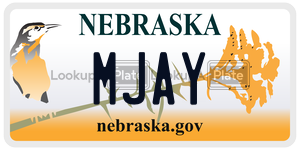 MJAY  license plate in NE