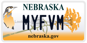 MYFVM  license plate in NE