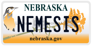 NEMESIS  license plate in NE