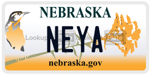 NEYA  license plate in NE