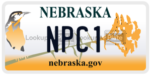 NPC1  license plate in NE