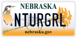 NTURGRL  license plate in NE