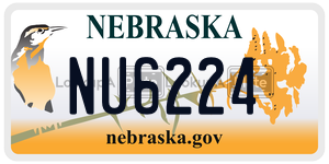 NU6224  license plate in NE