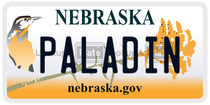 PALADIN  license plate in NE
