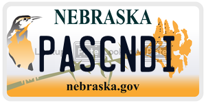PASCNDI  license plate in NE