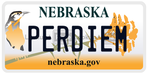 PERDIEM  license plate in NE
