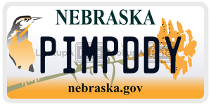 PIMPDDY license plate in Nebraska