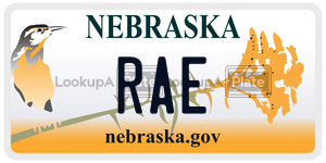 RAE  license plate in NE