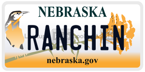 RANCHIN  license plate in NE