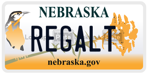 REGALT license plate in Nebraska