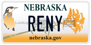 RENY license plate in Nebraska