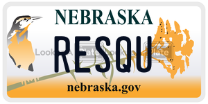 RESQU  license plate in NE