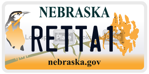RETTA1  license plate in NE