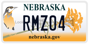RMZ04  license plate in NE