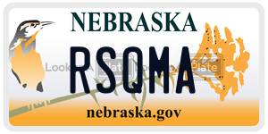 RSQMA  license plate in NE
