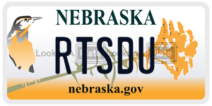 RTSDU  license plate in NE