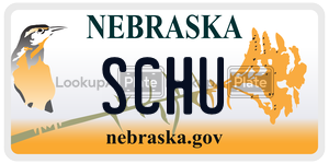 SCHU  license plate in NE