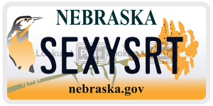 SEXYSRT  license plate in NE