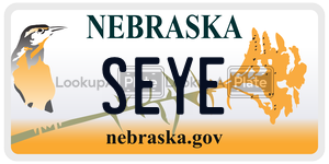 SEYE license plate in Nebraska