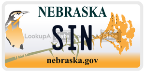 SIN  license plate in NE