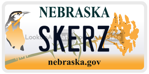 SKERZ  license plate in NE
