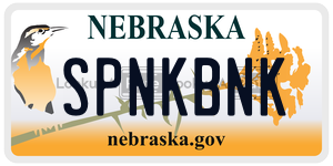 SPNKBNK  license plate in NE