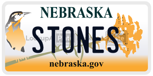 ST0NES  license plate in NE