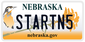 STARTN5  license plate in NE