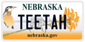 TEETAH  license plate in NE