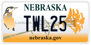 TWL25  license plate in NE