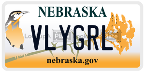 VLYGRL  license plate in NE