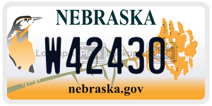 W42430  license plate in NE