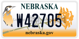 W42705  license plate in NE