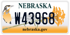 W43968  license plate in NE