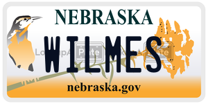 WILMES  license plate in NE