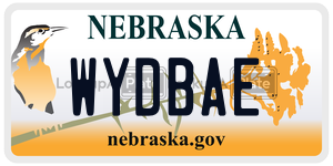 WYDBAE  license plate in NE