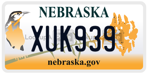 XUK939  license plate in NE